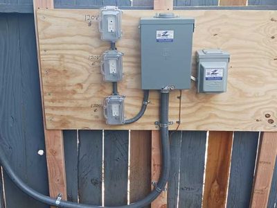 Outdoor Electrical Panel Installation